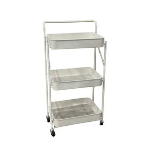 Modern Durable Stainless Steel Foldable <b>Adjustable</b> Living Room Storage Rack 450x290x800mm - Product Image 1