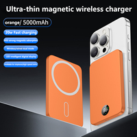 Chargeur de batterie en gros, Power Banks ultra-minces, mini Powerbank portable, Power Bank magnétique sans fil mince 10000 mAh pour téléphone