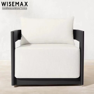 WISEMAX FURNITURE Ensemble de <span class=keywords><strong>table</strong></span> d'extérieur moderne de bonne qualité Mobilier de jardin Patio <span class=keywords><strong>Table</strong></span> en aluminium et chaise pivotante en tissu - Product Image 5