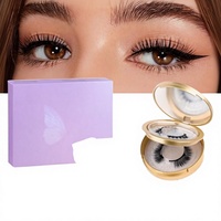 Cils en grappe segmentés doux faits à la main, en poils synthétiques, personnalisables, sur plateau, pour extension de cils individuelle DIY