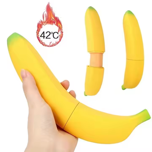 Vibromasseur réaliste en forme de <span class=keywords><strong>banane</strong></span>, stimulateur du point G, jouets sexuels pour femmes, jouet de masturbation féminine - Product Image 1