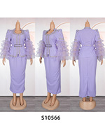 Robes de soirée de luxe grande taille ensembles pour femmes ensemble haut et jupe élégants avec perles en strass tenues deux pièces pour femmes