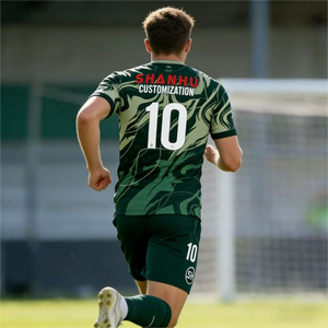 Maillot de football personnalisé en polyester 100% à séchage rapide, respirant, pour hommes - Product Image 3