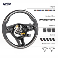 Volant en fibre de carbone de haute qualité avec palettes de changement de vitesse et interrupteur de mode pour Porsche Panamera Cayenne Macan – Vente chaude directe usine