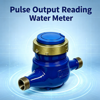 Compteur d'eau photoélectrique à lecture directe, en laiton, IP68, précis, sans erreur, DN15-DN100, compatible filaire/sans fil