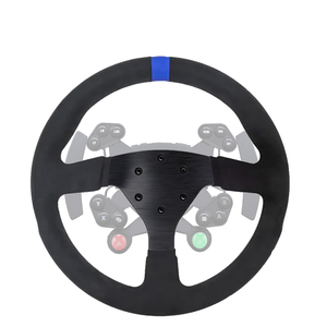 <span class=keywords><strong>Volant</strong></span> de course universel 330 mm en Alcantara <span class=keywords><strong>avec</strong></span> bande bleue, 6 boulons, pour JDM Racing et Sim Racing Gaming – Fabrication OEM/ODM - Product Image 1