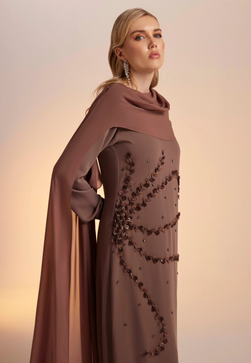 Elegant Eid Dress 2026 Evening Dress brown Kaftan Hari Raya Hand Sleeve Flower Muslim Fashion Special Sleeve Jalabiya Dress| Alibaba.com Elegant Eid Dress 2026 Evening Dress brown Kaftan Hari Raya Hand Sleeve Flower Muslim Fashion Special Sleeve Jalabiya Dress| Alibaba.com
