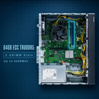 Server Bisnis Lenovo ThinkSystem ST45 V3 1 Soket AMD EPYC 4005 Gigabit Ethernet