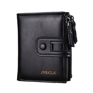 Free Sample brands own label oem luxury black quality <b>trifold</b> oem <b>wallet</b> <b>men</b> online - Product Image 2