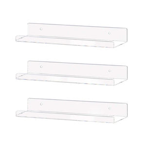 Étagère en acrylique <span class=keywords><strong>sur</strong></span> <span class=keywords><strong>mesure</strong></span> Étagère à épices <span class=keywords><strong>invisible</strong></span> Étagères de salle de bain transparentes - Product Image 6