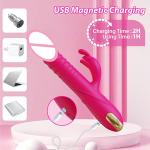 Estimulador de Clítoris de Silicona Recargable por USB, Vibrador de Punto <span class=keywords><strong>G</strong></span>, Vibrador de Empuje Rápido, Juguetes Sexuales para Mujeres y Parejas - Product Image 5