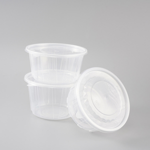 Bol rond jetable en plastique PP de qualité supérieure avec couvercle, récipient alimentaire <span class=keywords><strong>pour</strong></span> cupcakes, salades et soupes, origine Shandong, <span class=keywords><strong>pour</strong></span> aliments <span class=keywords><strong>pour</strong></span> bébés - Product Image 2