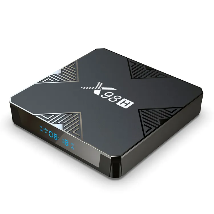 2022 New Android 12.0 X98H 4K Dual wifi6 Smart TV Box 4GB 32GB Media Player Wifi 2.4G 5GHz Android Set top Box X98H pro