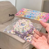 Mainan Makanan TPR Kawaii Squishy, Mainan Lunak untuk Diremas, Mainan Taba Squishy untuk Anak-anak, Jelly Squishy Cakar Kucing