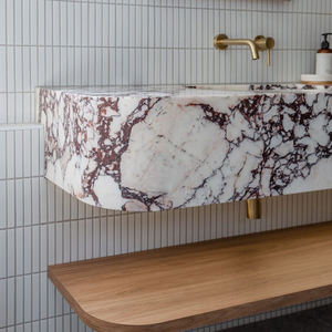 Lavabo da Bagno Moderno di Alta Qualità in Marmo Italiano Calacatta Viola per Lavandini da Bagno - Product Image 6