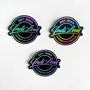 Tùy chỉnh hiệu ứng cầu vồng Vinyl logo laser chết cắt <span class=keywords><strong>Hologram</strong></span> <span class=keywords><strong>Sticker</strong></span> thiết kế lạ mắt hấp dẫn dính không thấm nước dán ba chiều - Product Image 4