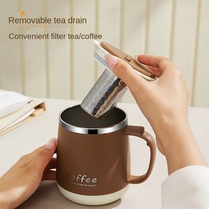 Última taza de aislamiento de acero inoxidable, taza de agua de oficina para niñas de alto valor de Color, taza de café, botella térmica para frío - Product Image 2