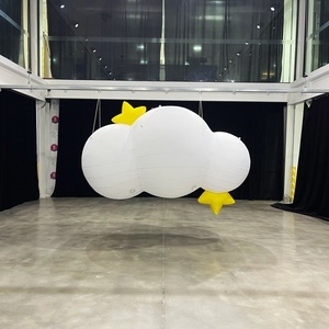 Globo Inflable Gigante en Forma de Nube con Estrellas, Tela Oxford, Iluminación LED, Nube Inflable Colgante Comercial para Publicidad - Product Image 1