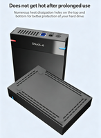 Case Esterno per Disco Rigido USB 3.0 da 3,5 Pollici con Luci LED Bicolore
