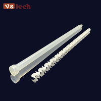 VME 10-24T Applicateur de colle pour machine, buse mélangeuse statique Statomix, tube de mélange jetable, coupe 70mm, élément bleu