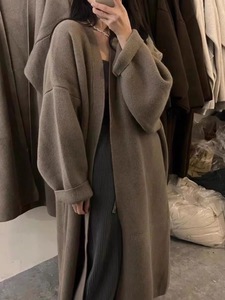 Morbido stile <span class=keywords><strong>scialle</strong></span> grande <span class=keywords><strong>cardigan</strong></span> scollo <span class=keywords><strong>a</strong></span> V per donna maglione lavorato <span class=keywords><strong>a</strong></span> maglia <span class=keywords><strong>a</strong></span> maniche lunghe <span class=keywords><strong>con</strong></span> tasca - Product Image 6