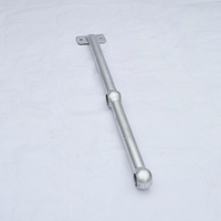 Colonnes de plateforme en treillis métallique, supports de charge pour rampes d'escalier, conception industrielle, installation facile, connexion par boulons de base