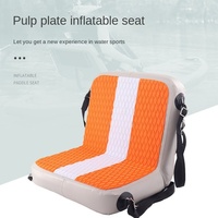 Coussin de siège gonflable portable en PVC avec dossier pour planche à pagaie, canoë et sports nautiques de pêche