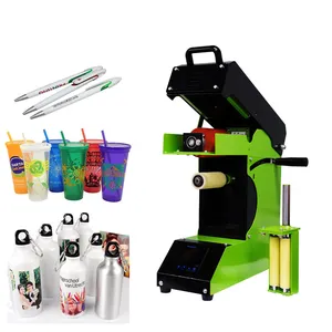 Offre Spéciale plastique verre métal tasses stylos bouteilles impression Machine but 360 degrés rouleau sublimation chaleur presse Machine