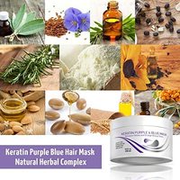 Soin des cheveux après teinture pour réduire le jaunissement Anti frisottis éclaircissant cheveux secs abîmés traitement en profondeur réparation masque capillaire violet