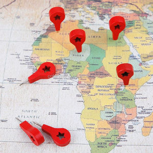 40-Piece kim loại thumbtack pushpins bản đồ đánh dấu và hình ảnh tường Studs Cork Board pins cho công cụ vẽ bằng gỗ Công cụ vẽ - Product Image 4