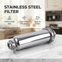 Boîtier de filtre à cartouche en acier inoxydable et boîtier de filtre à cartouche en acier inoxydable pour 20 cartouches avec boîtier de filtre à eau de 20 pouces