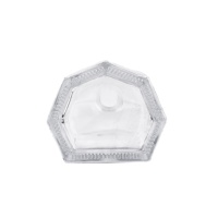 Bouteille à vin en verre blanc cristal carré à vente chaude, gravure, finition mate, capacité personnalisable pour les spiritueux, la vodka, le whisky, le rhum