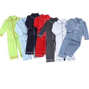 ชุดนอนเด็กผู้ชาย แขนยาว ผ้าฝ้ายแท้ สไตล์ยุโรปอเมริกัน สำหรับฤดูใบไม้ร่วงและฤดูหนาว ขายส่ง - Product Image 3