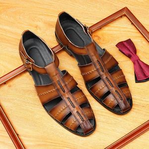 Chaussures en cuir de marque tendance, luxueuses et décontractées, à semelle épaisse et amortissante, idéales pour les soirées d'affaires, chaussures en cuir pour hommes - Product Image 5