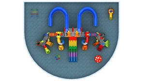 Beliebte Fiberglas-Wasser rutsche Fabrik rutsche verwendet mit Wasserpark Multi-Wasserspiele Jmq18170c - Product Image 4