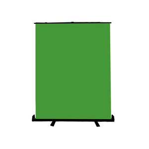Écran <span class=keywords><strong>vert</strong></span> pliable grand format WF 210x220 cm, panneau chroma key rétractable portable pour vidéoconférence et studio - Product Image 1