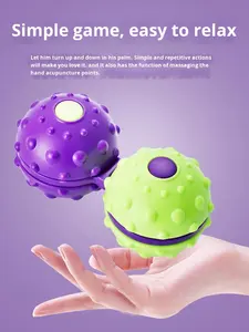 Venta al por mayor plástico dedo Spinner zanahoria bola mano Dispositivo de alivio para el manejo del estrés conectado masaje Spinner Fidget Spinners - Product Image 3