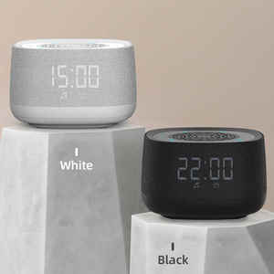 Machine à bruit blanc portable avec réveil, sons naturels de vagues océaniques, thérapie du sommeil, veilleuse et minuterie - Product Image 6