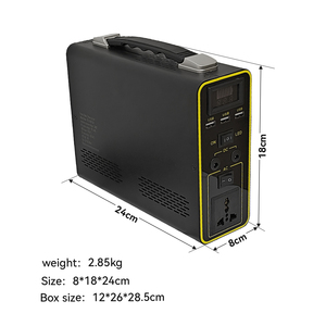 Station <span class=keywords><strong>d</strong></span>'alimentation portable extérieure 300W à onde sinusoïdale pure avec batterie lithium-ion, lampe de poche et <span class=keywords><strong>panneau</strong></span> <span class=keywords><strong>solaire</strong></span> - Product Image 1