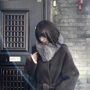 <strong>Grey</strong> Imitation fox Fur Plush <strong>Scarf</strong> for <strong>Women</strong> in Winter, Warm and Thick Fur Collar <strong>Scarf</strong> - Product Image 6