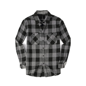 Camisa de Franela con Capucha para Hombre, Abrigada |   Chaqueta a Cuadros Forrada |   Fábrica OEM - Product Image 1