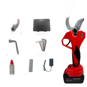 Ciseaux de jardin électriques télescopiques DIY 40 mm avec poignée antidérapante pour moteur sans balais, en acier au carbone, avec 2 batteries rechargeables 2000 mAh - Product Image 2