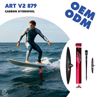 Hydrofoil para Surfear ART V2 879, Foil Completo de Carbono, Aceleración Rápida, Curvas Precisas, Velocidad Estable, Rendimiento en el Océano, AXIS Efoil