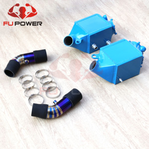M5 M6 F10 F12 F06 phía trước gắn kết không khí cửa hút Bộ lọc + màu xanh intercooler + Phí Ống kit - Product Image 4