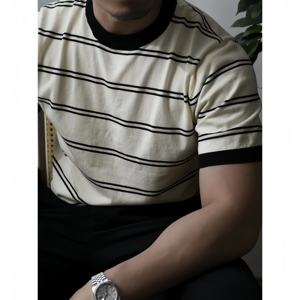 <span class=keywords><strong>T</strong></span>-<span class=keywords><strong>shirt</strong></span> unisexe à <span class=keywords><strong>col</strong></span> rond 100% coton, séchage rapide, rayé multicolore, logo personnalisé imprimé, <span class=keywords><strong>t</strong></span>-<span class=keywords><strong>shirt</strong></span> uni en coton pour <span class=keywords><strong>homme</strong></span> - Product Image 2