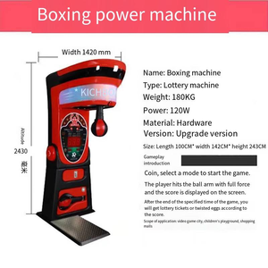 Machine de boxe d'arcade, testeur de force de frappe, à faible coût, fonctionnement sans monnaie, fournisseur pour centres de divertissement - Product Image 3