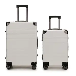 Individuelles LOGO-Muster Gepäck für geschäftsgeschenk Aluminium-Luxuskoffer mit TSA-Sperre Gepäck mit Aluminiumrahmen