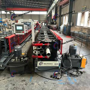 Aluminium Goot Metalen Ronde Downspout Pijp Vormen <span class=keywords><strong>Machine</strong></span> Met Tandwiel Lagermotor Voor Eenvoudige Bediening - Product Image 3