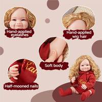 Poupées reborn en silicone souple de 20 pouces, jouets pour bébés, 55 cm, poupée bébé réaliste