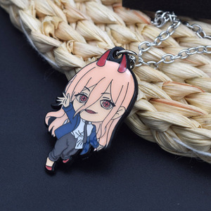 Collar y Llavero de Metal de Anime Pochita y <span class=keywords><strong>Makima</strong></span> de Diseño Nuevo y Alta Calidad para Decoración de Mochilas - Product Image 6